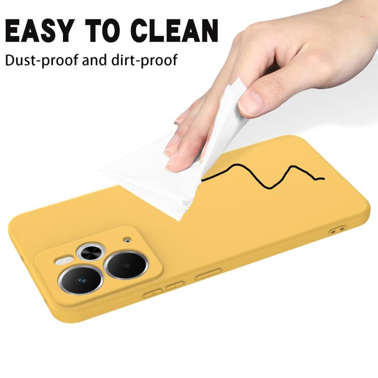 For Realme 14 / 14T 5G Solid Color Liquid Silicone Dropproof Full Coverage Phone Case