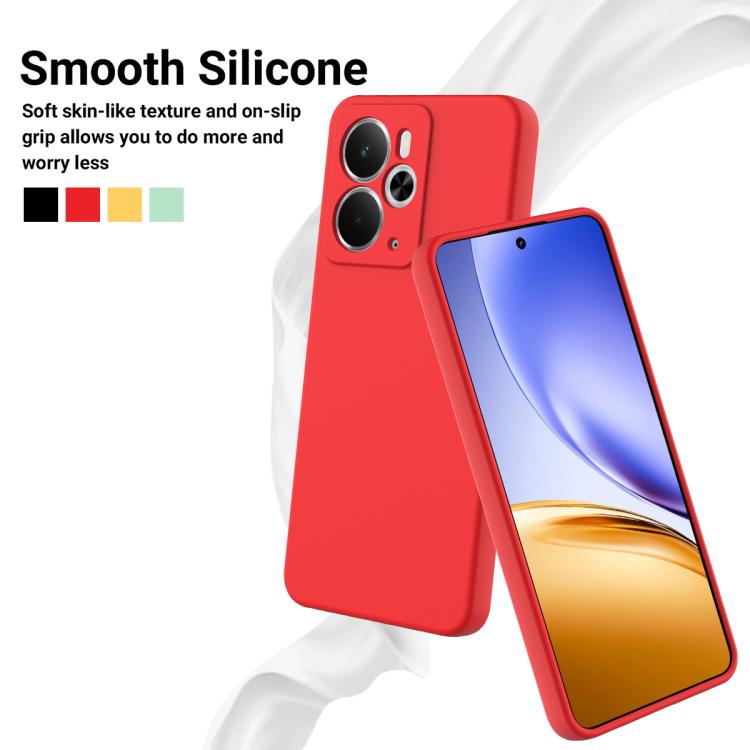 For Realme 14 / 14T 5G Solid Color Liquid Silicone Dropproof Full Coverage Phone Case