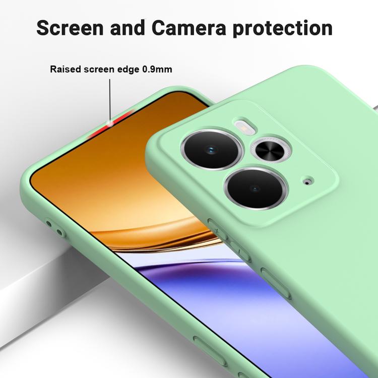 For Realme 14 / 14T 5G Solid Color Liquid Silicone Dropproof Full Coverage Phone Case
