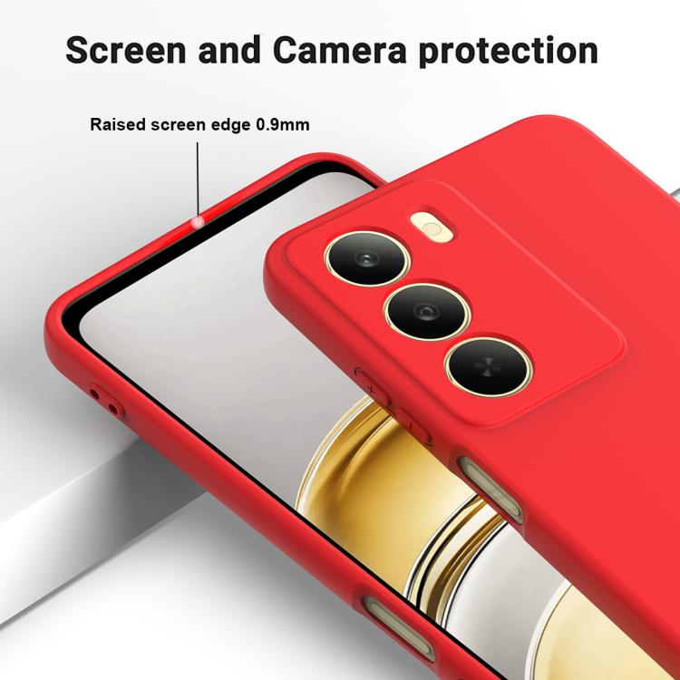 For Realme C75 5G / C73 5G Solid Color Liquid Silicone Dropproof Full Coverage Phone Case
