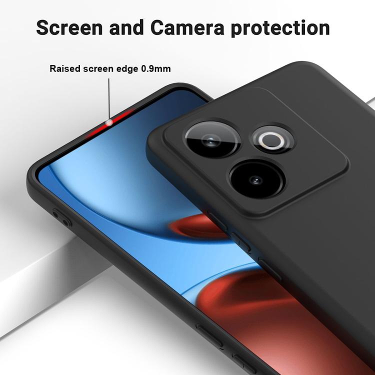 For Realme GT 7 / GT 7T 5G Solid Color Liquid Silicone Dropproof Full Coverage Phone Case