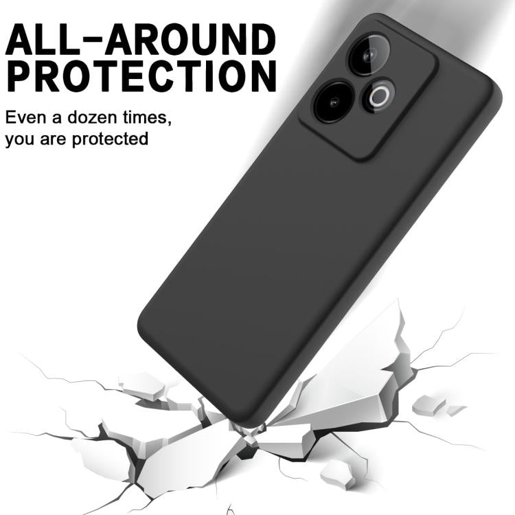 For Realme GT 7 / GT 7T 5G Solid Color Liquid Silicone Dropproof Full Coverage Phone Case