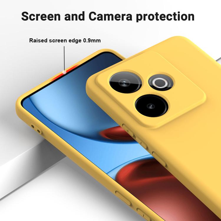 For Realme GT 7 / GT 7T 5G Solid Color Liquid Silicone Dropproof Full Coverage Phone Case