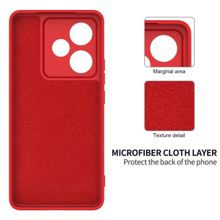 For Realme GT 7 / GT 7T 5G Solid Color Liquid Silicone Dropproof Full Coverage Phone Case