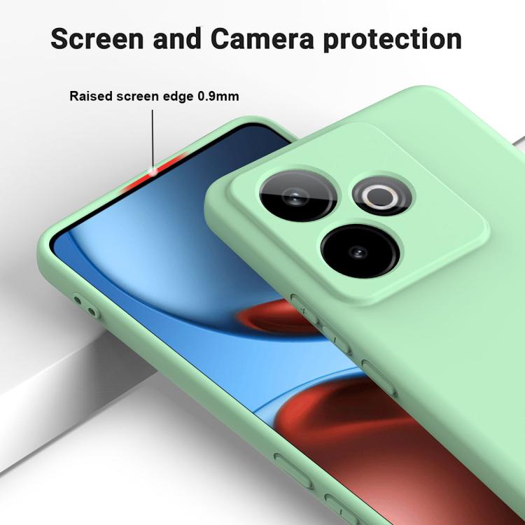 For Realme GT 7 / GT 7T 5G Solid Color Liquid Silicone Dropproof Full Coverage Phone Case