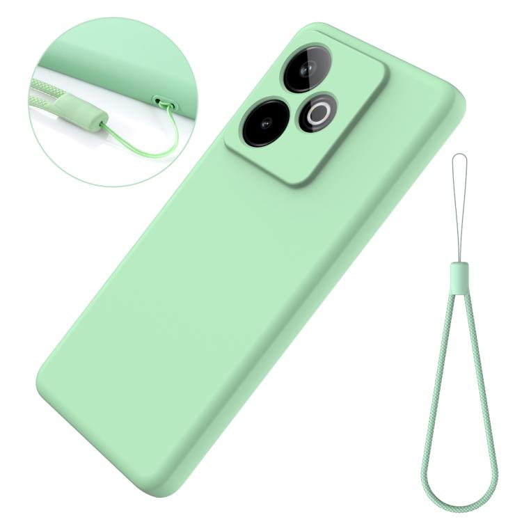 For Realme GT 7 / GT 7T 5G Solid Color Liquid Silicone Dropproof Full Coverage Phone Case