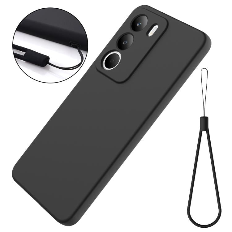 For Realme C71 4G Solid Color Liquid Silicone Dropproof Full Coverage Phone Case