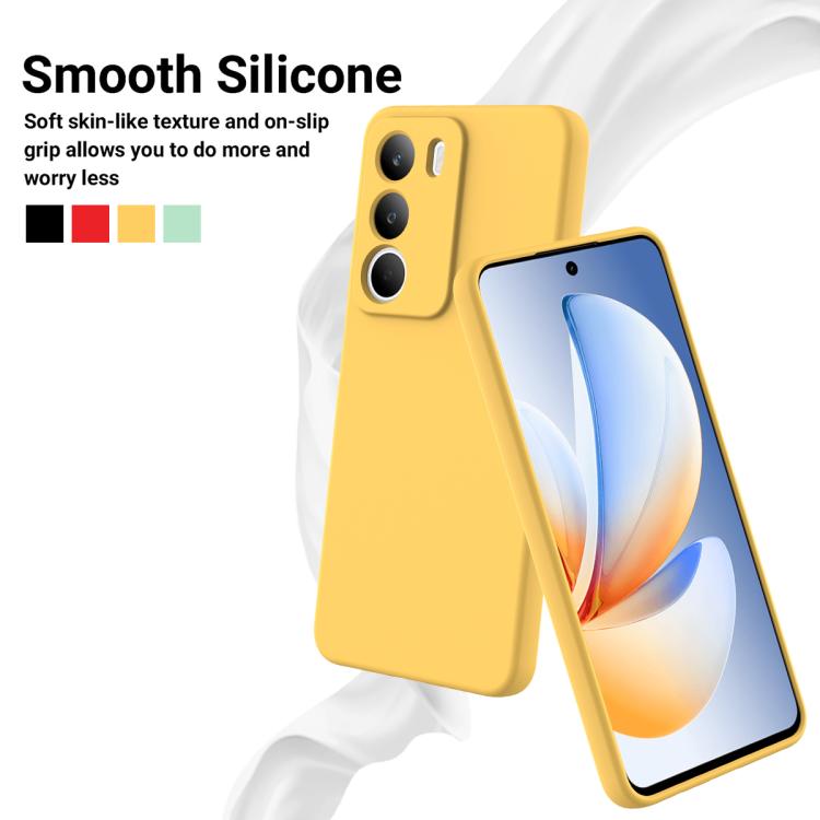 For Realme C71 4G Solid Color Liquid Silicone Dropproof Full Coverage Phone Case