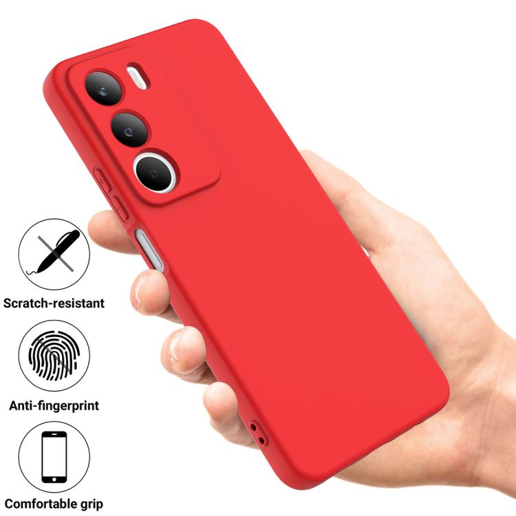 For Realme C71 4G Solid Color Liquid Silicone Dropproof Full Coverage Phone Case