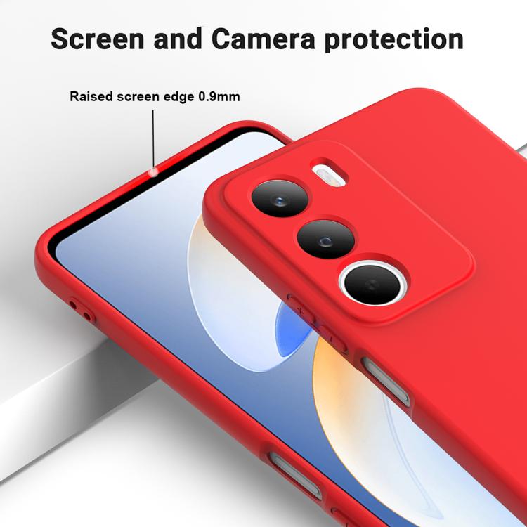 For Realme C71 4G Solid Color Liquid Silicone Dropproof Full Coverage Phone Case