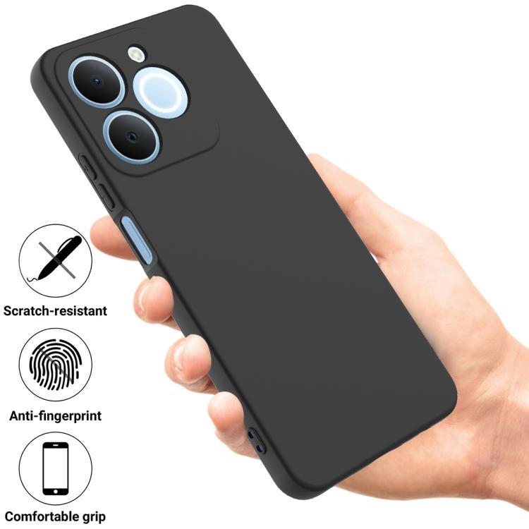 For Realme C71 4G India/Narzo 80 Lite 4G Solid Color Liquid Silicone Dropproof Full Coverage Phone Case