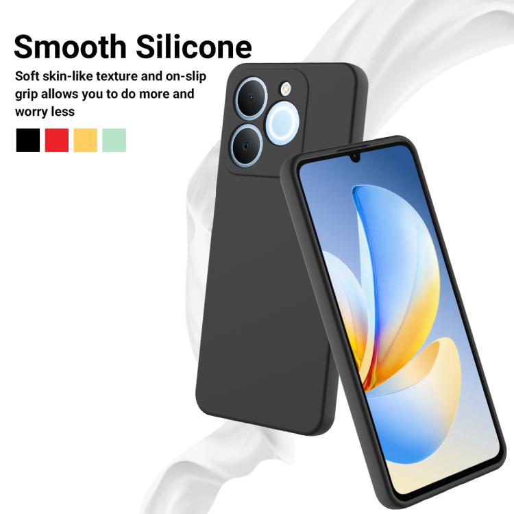 For Realme C71 4G India/Narzo 80 Lite 4G Solid Color Liquid Silicone Dropproof Full Coverage Phone Case