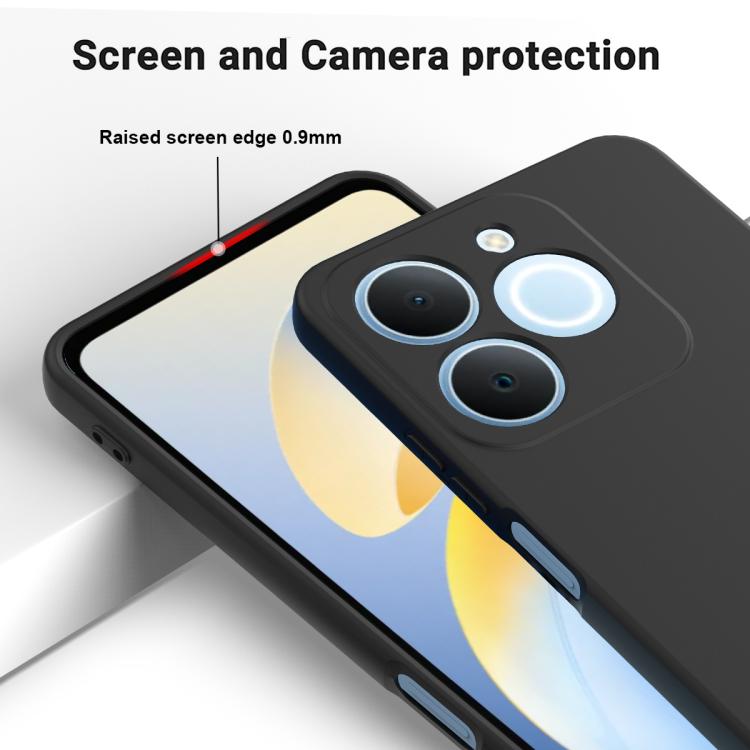 For Realme C71 4G India/Narzo 80 Lite 4G Solid Color Liquid Silicone Dropproof Full Coverage Phone Case