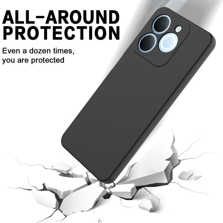 For Realme C71 4G India/Narzo 80 Lite 4G Solid Color Liquid Silicone Dropproof Full Coverage Phone Case