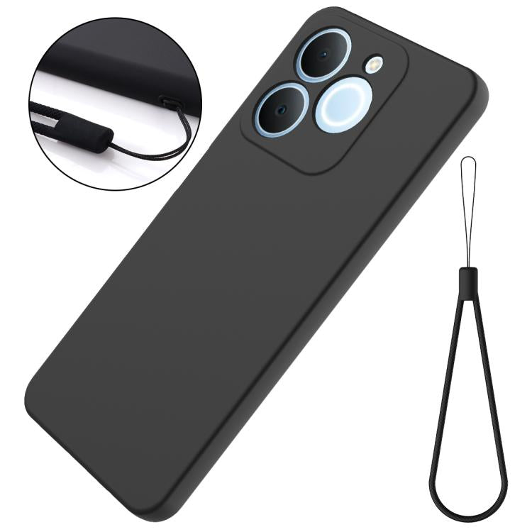 For Realme C71 4G India/Narzo 80 Lite 4G Solid Color Liquid Silicone Dropproof Full Coverage Phone Case