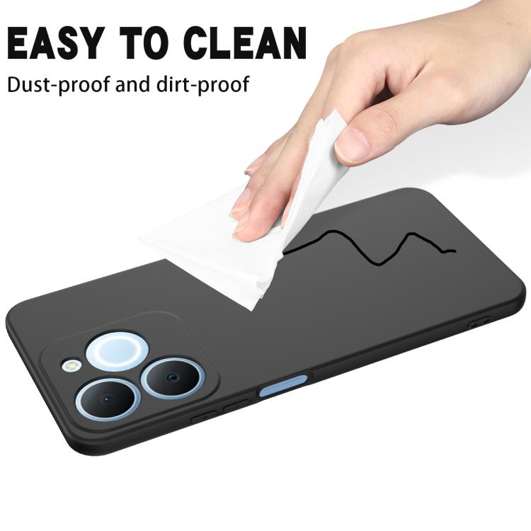 For Realme C71 4G India/Narzo 80 Lite 4G Solid Color Liquid Silicone Dropproof Full Coverage Phone Case