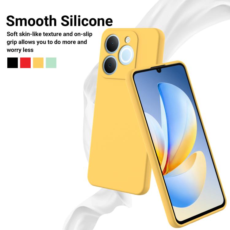 For Realme C71 4G India/Narzo 80 Lite 4G Solid Color Liquid Silicone Dropproof Full Coverage Phone Case