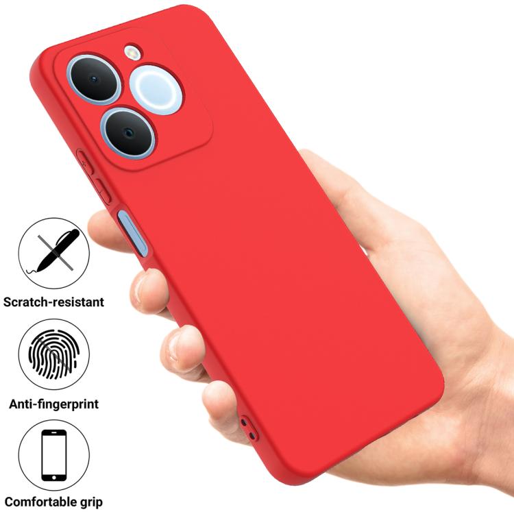 For Realme C71 4G India/Narzo 80 Lite 4G Solid Color Liquid Silicone Dropproof Full Coverage Phone Case