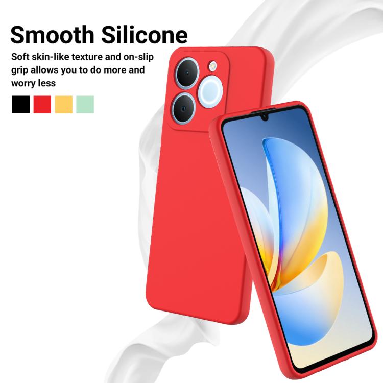 For Realme C71 4G India/Narzo 80 Lite 4G Solid Color Liquid Silicone Dropproof Full Coverage Phone Case
