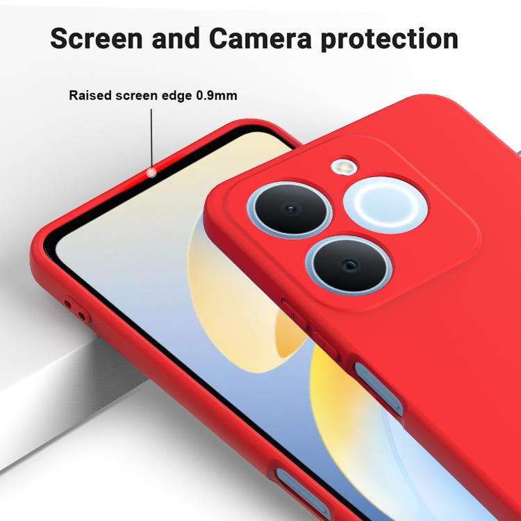 For Realme C71 4G India/Narzo 80 Lite 4G Solid Color Liquid Silicone Dropproof Full Coverage Phone Case