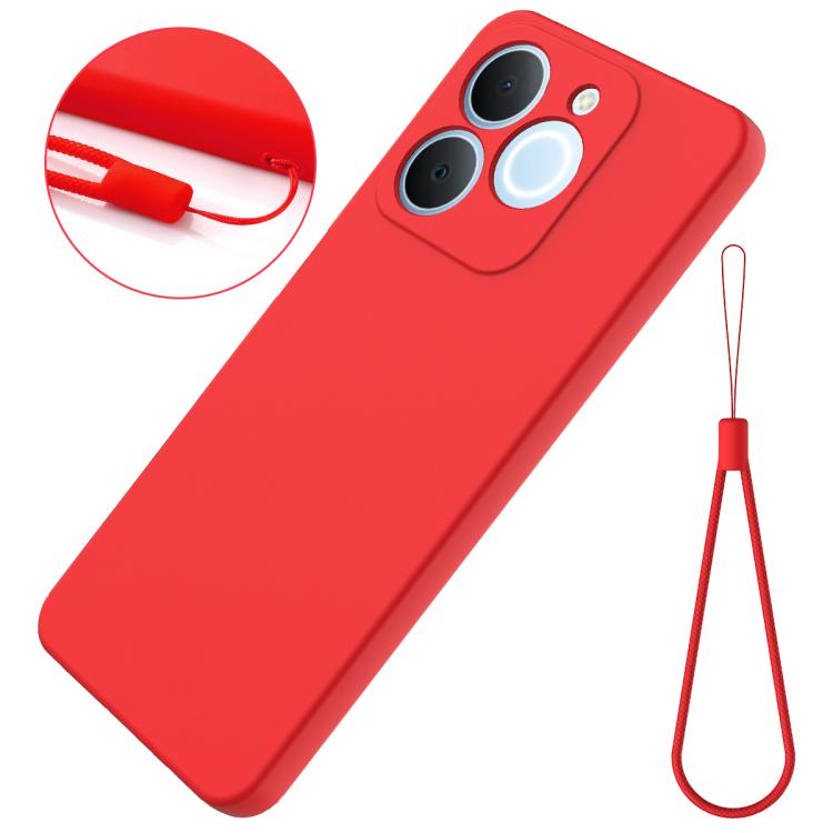 For Realme C71 4G India/Narzo 80 Lite 4G Solid Color Liquid Silicone Dropproof Full Coverage Phone Case