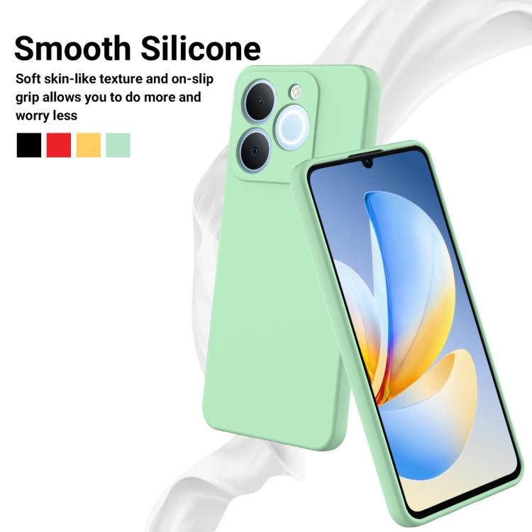 For Realme C71 4G India/Narzo 80 Lite 4G Solid Color Liquid Silicone Dropproof Full Coverage Phone Case
