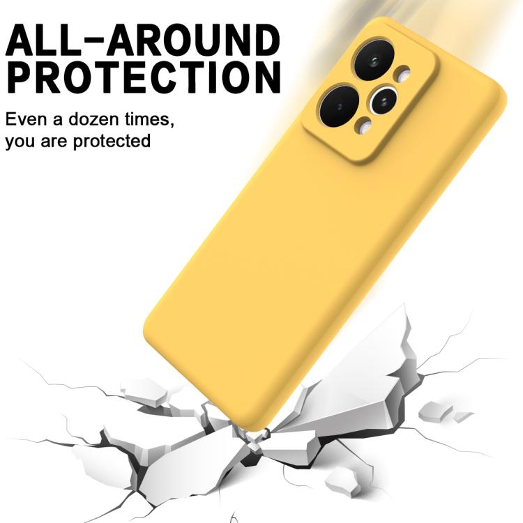 For Realme 15 5G Solid Color Liquid Silicone Dropproof Full Coverage Phone Case