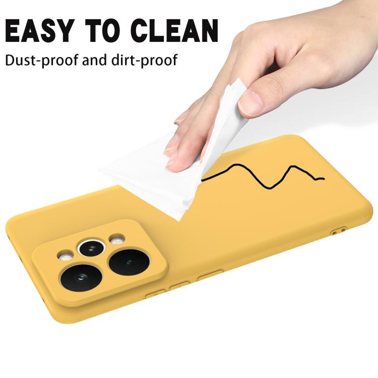 For Realme 15 5G Solid Color Liquid Silicone Dropproof Full Coverage Phone Case