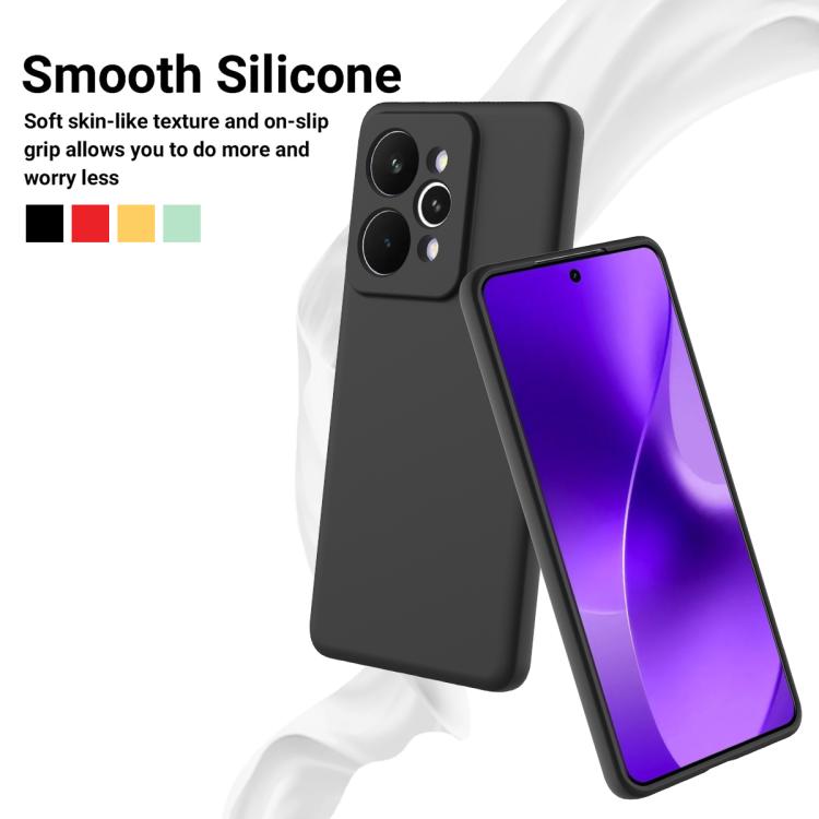 For Realme 15 Pro 5G Solid Color Liquid Silicone Dropproof Full Coverage Phone Case