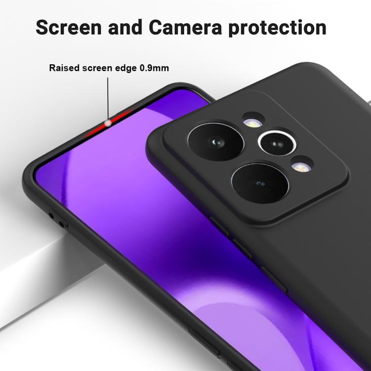 For Realme 15 Pro 5G Solid Color Liquid Silicone Dropproof Full Coverage Phone Case