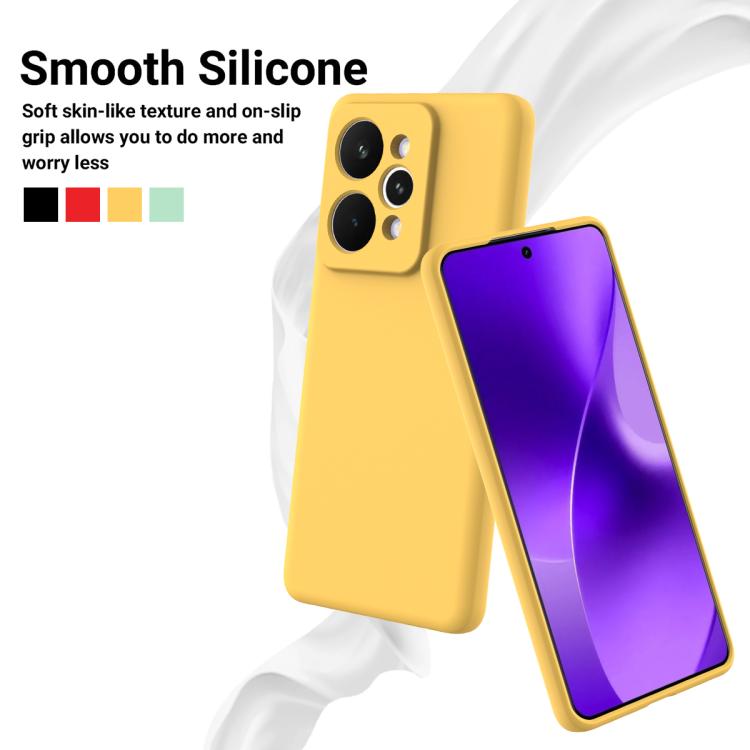 For Realme 15 Pro 5G Solid Color Liquid Silicone Dropproof Full Coverage Phone Case