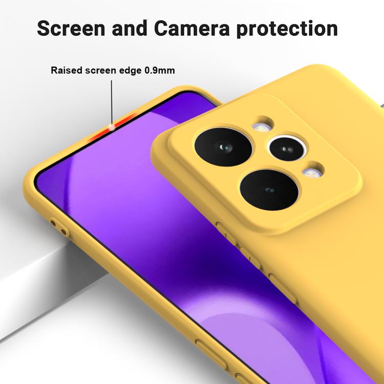 For Realme 15 Pro 5G Solid Color Liquid Silicone Dropproof Full Coverage Phone Case