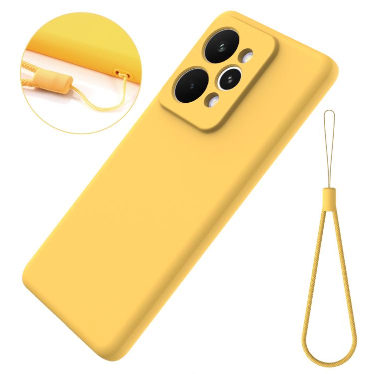 For Realme 15 Pro 5G Solid Color Liquid Silicone Dropproof Full Coverage Phone Case
