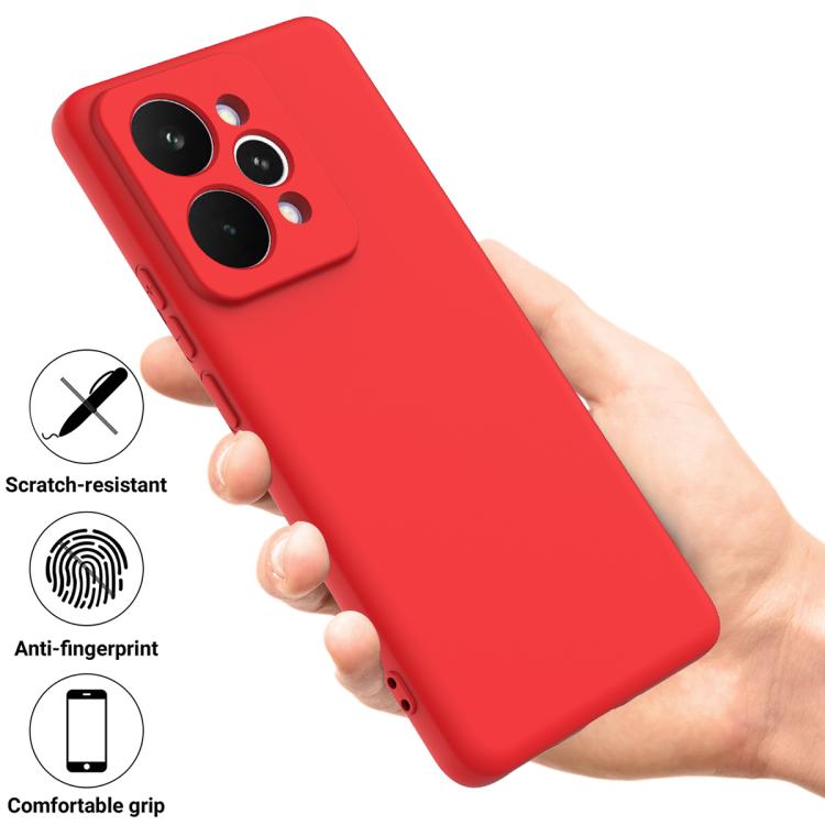For Realme 15 Pro 5G Solid Color Liquid Silicone Dropproof Full Coverage Phone Case