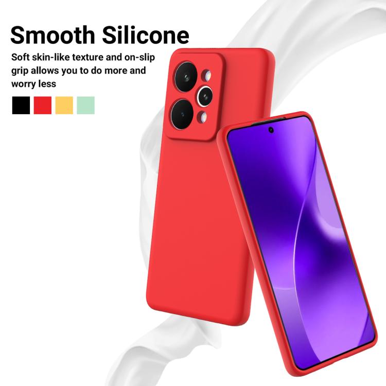 For Realme 15 Pro 5G Solid Color Liquid Silicone Dropproof Full Coverage Phone Case