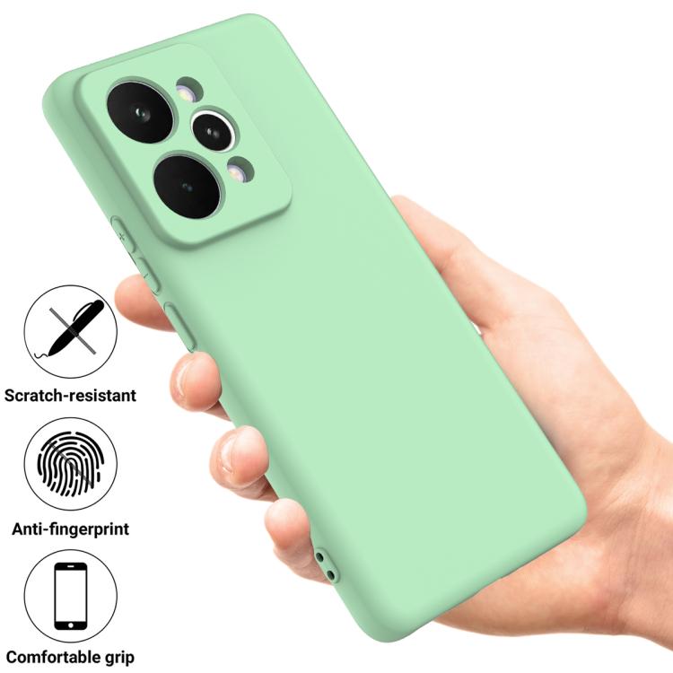 For Realme 15 Pro 5G Solid Color Liquid Silicone Dropproof Full Coverage Phone Case