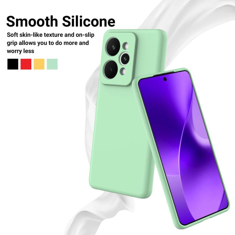 For Realme 15 Pro 5G Solid Color Liquid Silicone Dropproof Full Coverage Phone Case