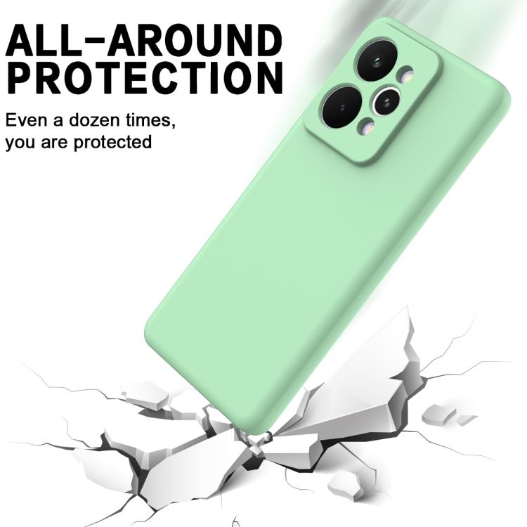 For Realme 15 Pro 5G Solid Color Liquid Silicone Dropproof Full Coverage Phone Case