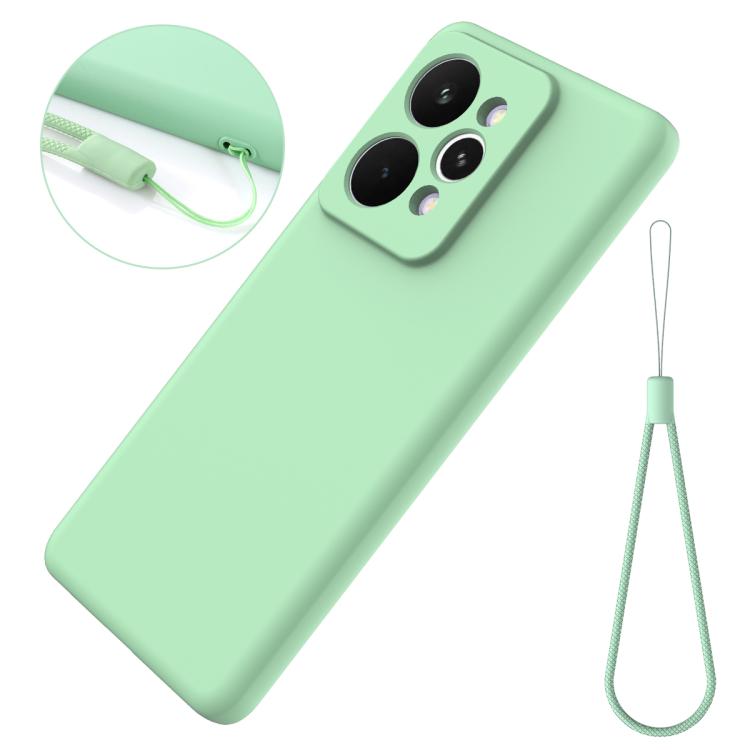 For Realme 15 Pro 5G Solid Color Liquid Silicone Dropproof Full Coverage Phone Case
