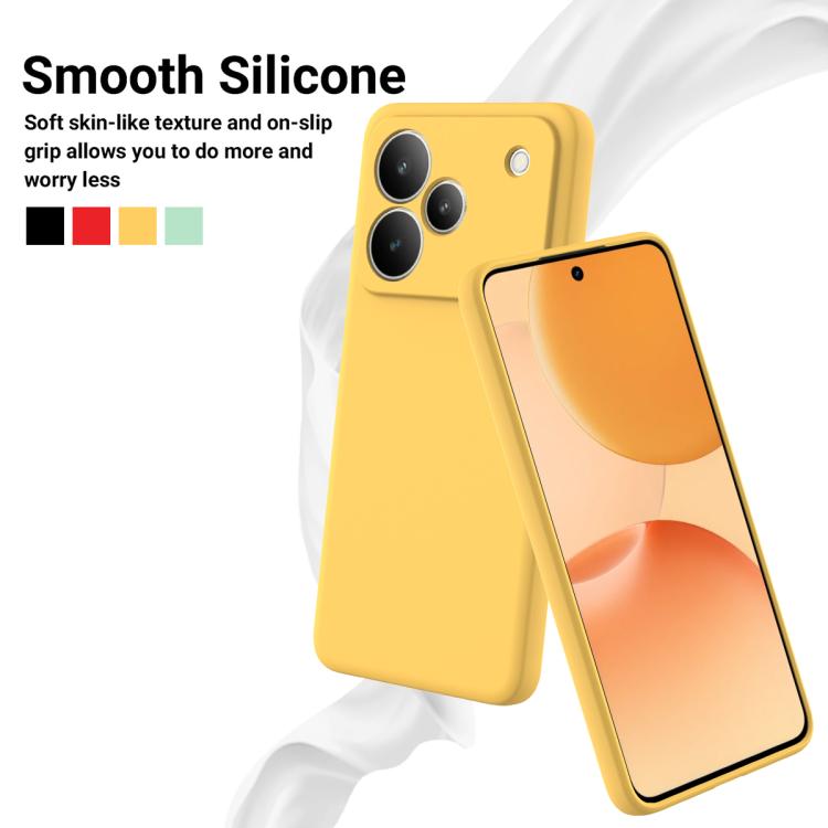 For Realme P4 5G Solid Color Liquid Silicone Dropproof Full Coverage Phone Case