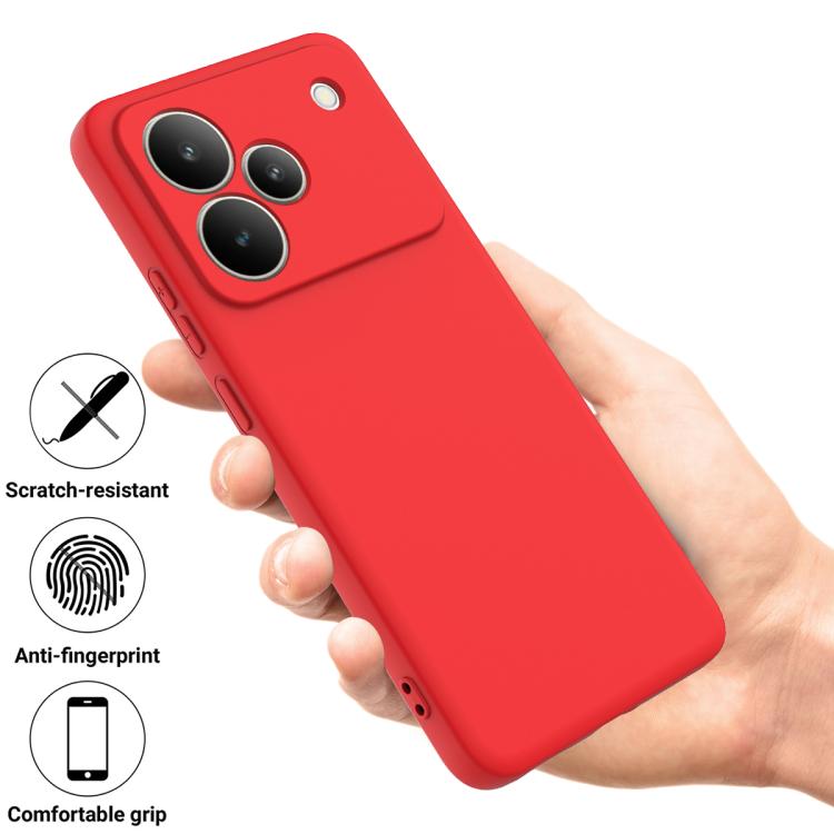 For Realme P4 5G Solid Color Liquid Silicone Dropproof Full Coverage Phone Case