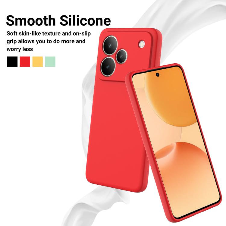 For Realme P4 5G Solid Color Liquid Silicone Dropproof Full Coverage Phone Case