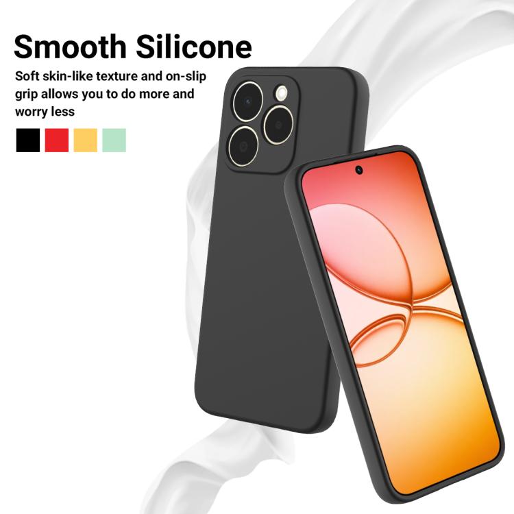 For Realme 15T 5G Solid Color Liquid Silicone Dropproof Full Coverage Phone Case