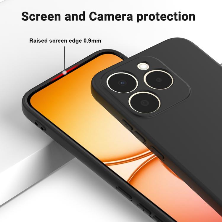 For Realme 15T 5G Solid Color Liquid Silicone Dropproof Full Coverage Phone Case