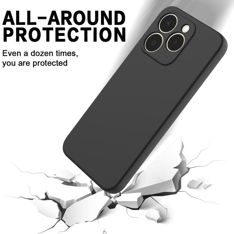 For Realme 15T 5G Solid Color Liquid Silicone Dropproof Full Coverage Phone Case