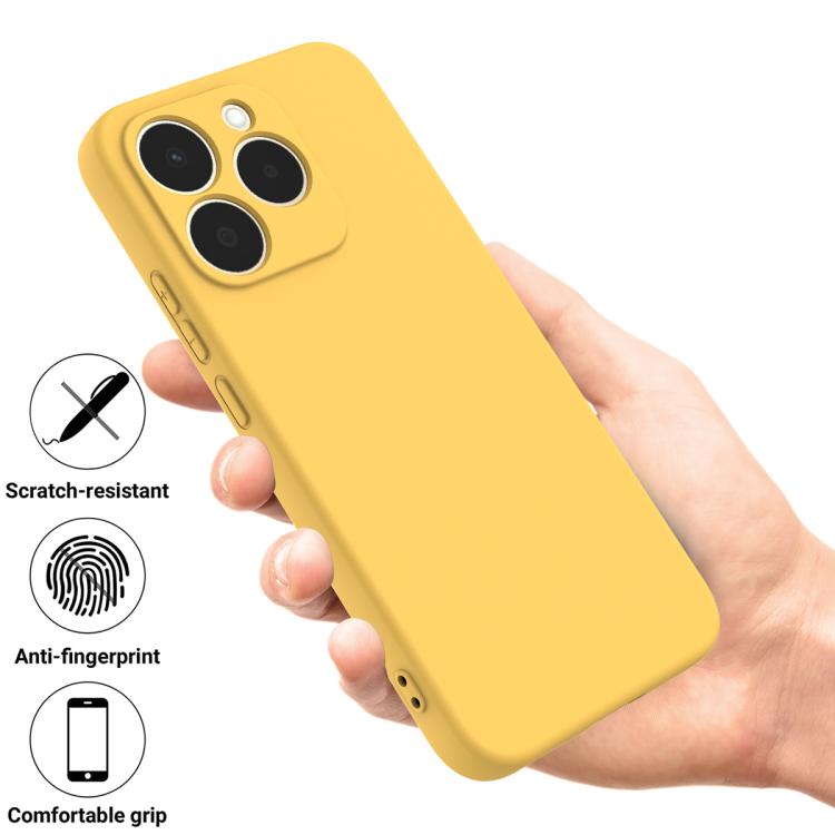 For Realme 15T 5G Solid Color Liquid Silicone Dropproof Full Coverage Phone Case