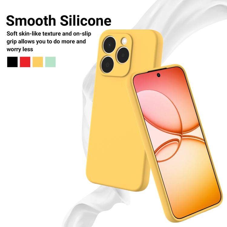 For Realme 15T 5G Solid Color Liquid Silicone Dropproof Full Coverage Phone Case
