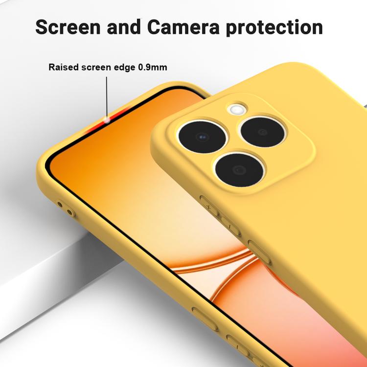 For Realme 15T 5G Solid Color Liquid Silicone Dropproof Full Coverage Phone Case