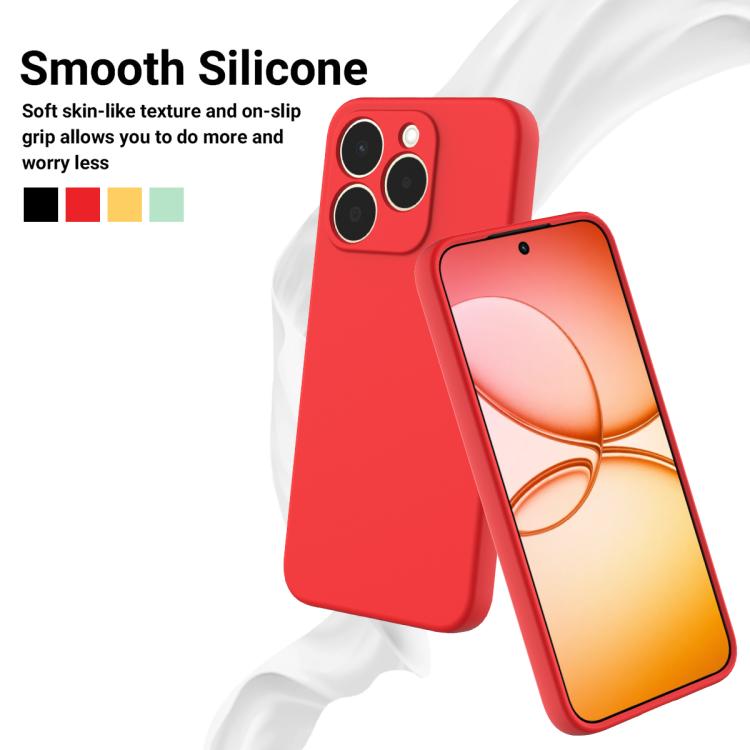 For Realme 15T 5G Solid Color Liquid Silicone Dropproof Full Coverage Phone Case