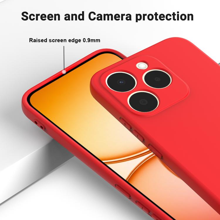 For Realme 15T 5G Solid Color Liquid Silicone Dropproof Full Coverage Phone Case